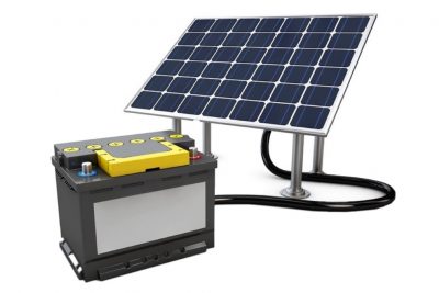 Batería con su Panel Solar